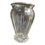 Vase in cut crystal and silver hallmark head of minerva 1st title