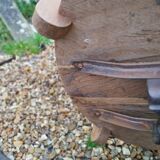 Fauteuil de bureau en bois ancien