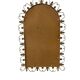 Vintage gold wall mirror with leaves