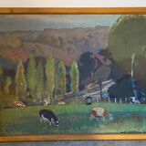 Signed landscape from the 50s