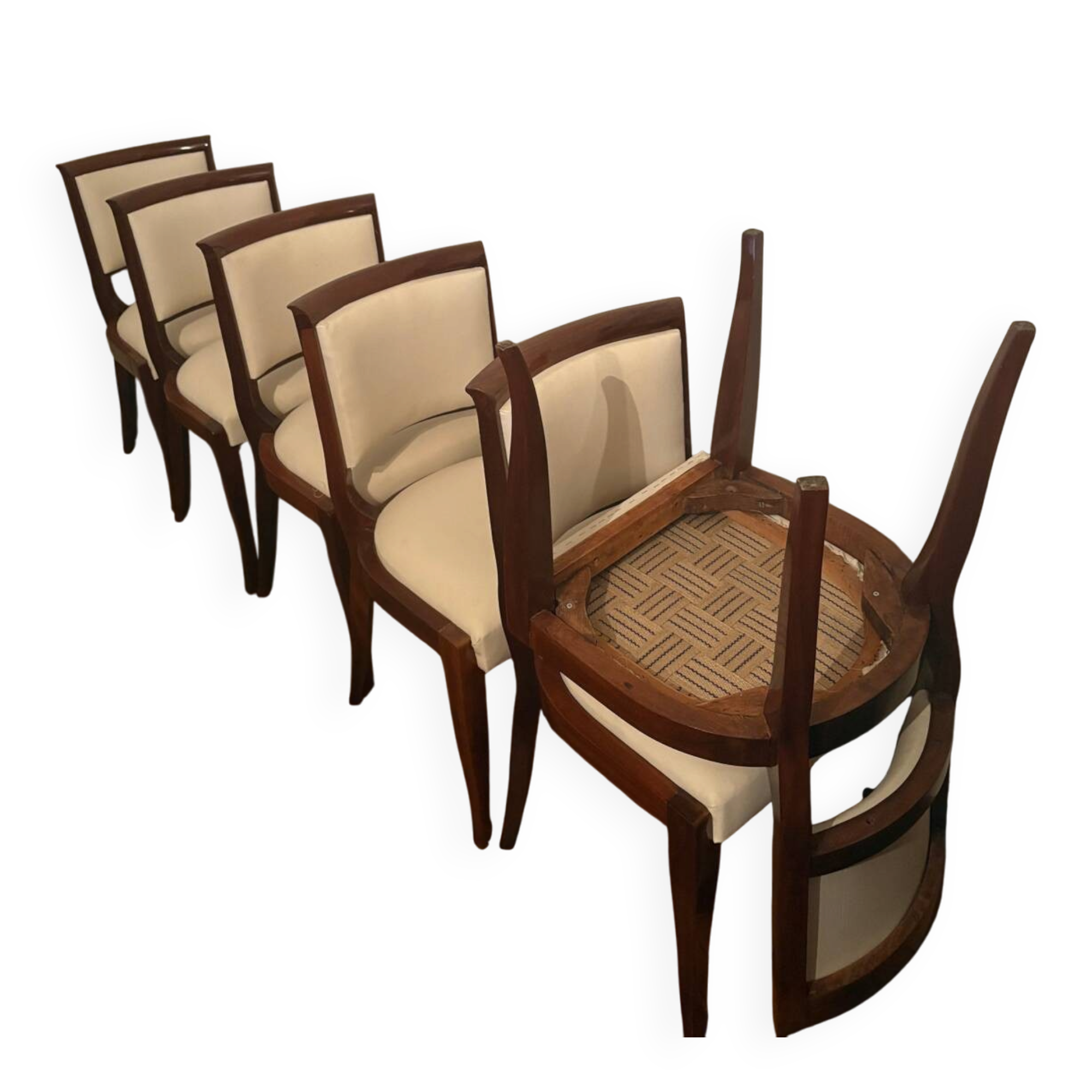 Set of six chairs