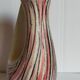 Free-form ceramic vase by R. Dupanier with abstract decoration from the 50s