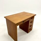 Vintage desk in solid oak 1950s