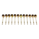 Hénin et Cie – 12 teaspoons with Russian-style silver-gilt handles