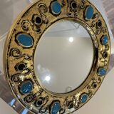 François Lembo (1930-2013) Mirror, Vallauris Circa 1970