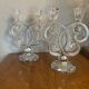 Paire bougeoirs cristal Vannes