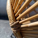 Sunburst Rattan Armchair