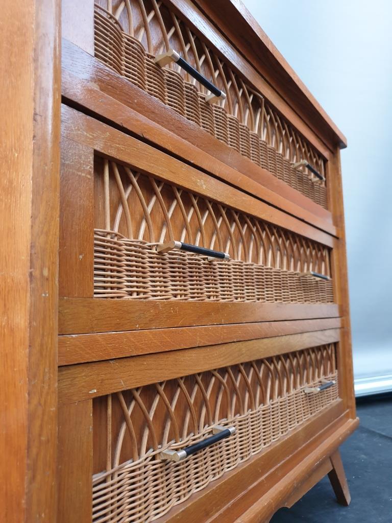 Dresser 1960 rattan braces