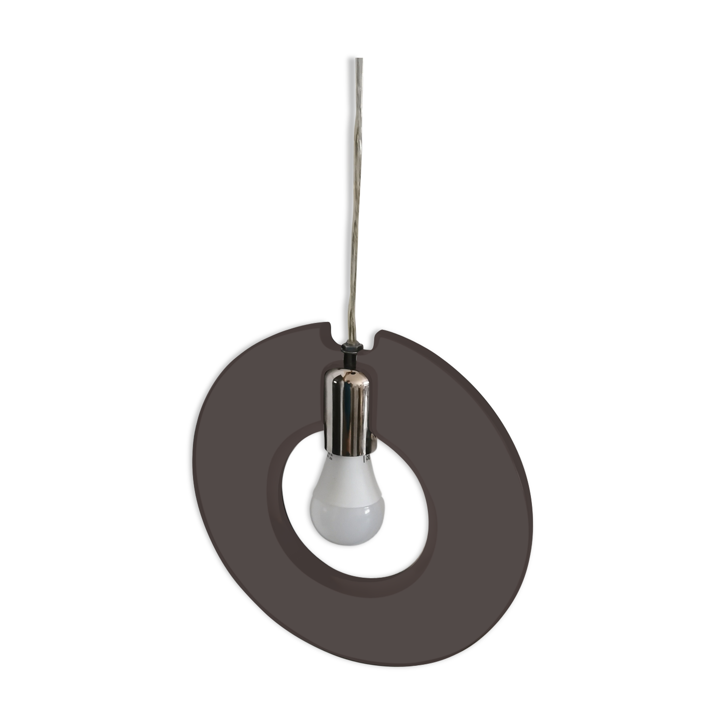 Hanging lamp ring orbit plexiglass chrome 70