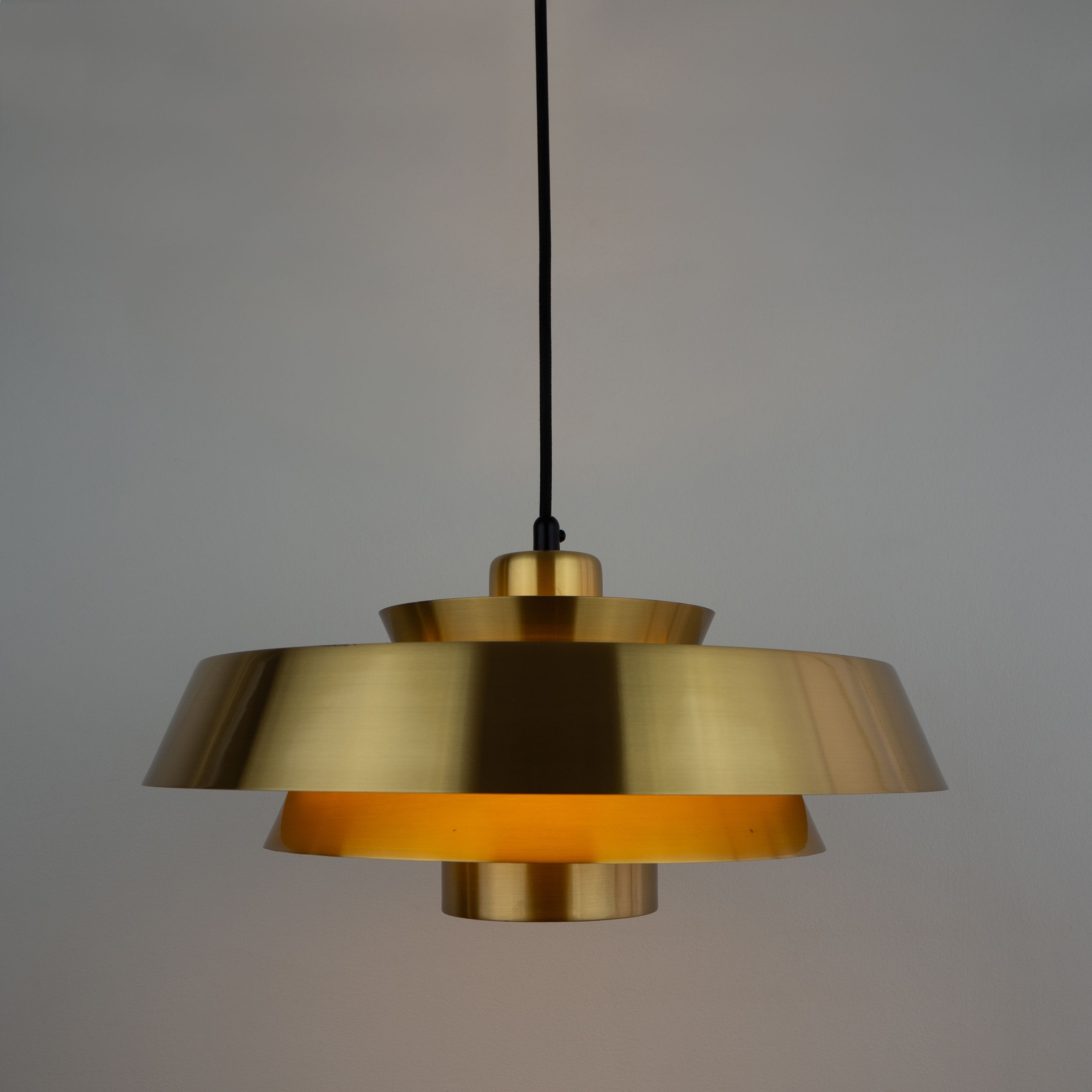 Pair of vintage pendants Nova by Jo Hammerborg, Fog og Mørup, Denmark, 1963