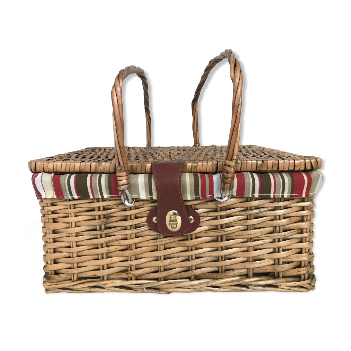 Vintage picnic basket