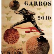 Affiche officielle Roland Garros 2010 par Malini Nalini
