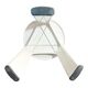 Vintage white glossy Tatay stool — Spain, 1990s