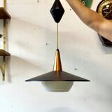 Adjustable Pendant Lamp, Denmark, 1970s, Mid-C, Vintage