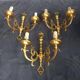 3 Louis XVI gilded bronze wall lights