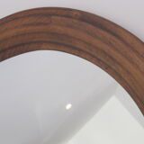 Mirror oval wood molding