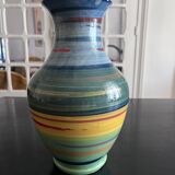 Multicolored ceramic vase