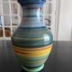 Multicolored ceramic vase