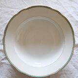 Set of 12 porcelain soup plates collection ''Juan'' Sarreguemine Digoin 1950