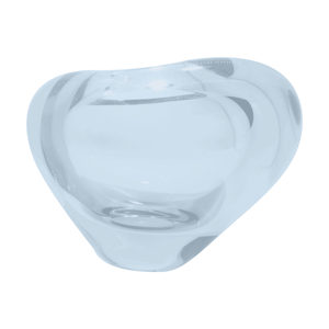 Vase en verre bleu Holmegaard,
