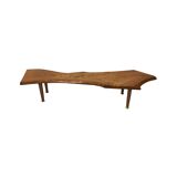 Live Edge Vintage Tree Coffee Table 1960s Wood 1970s