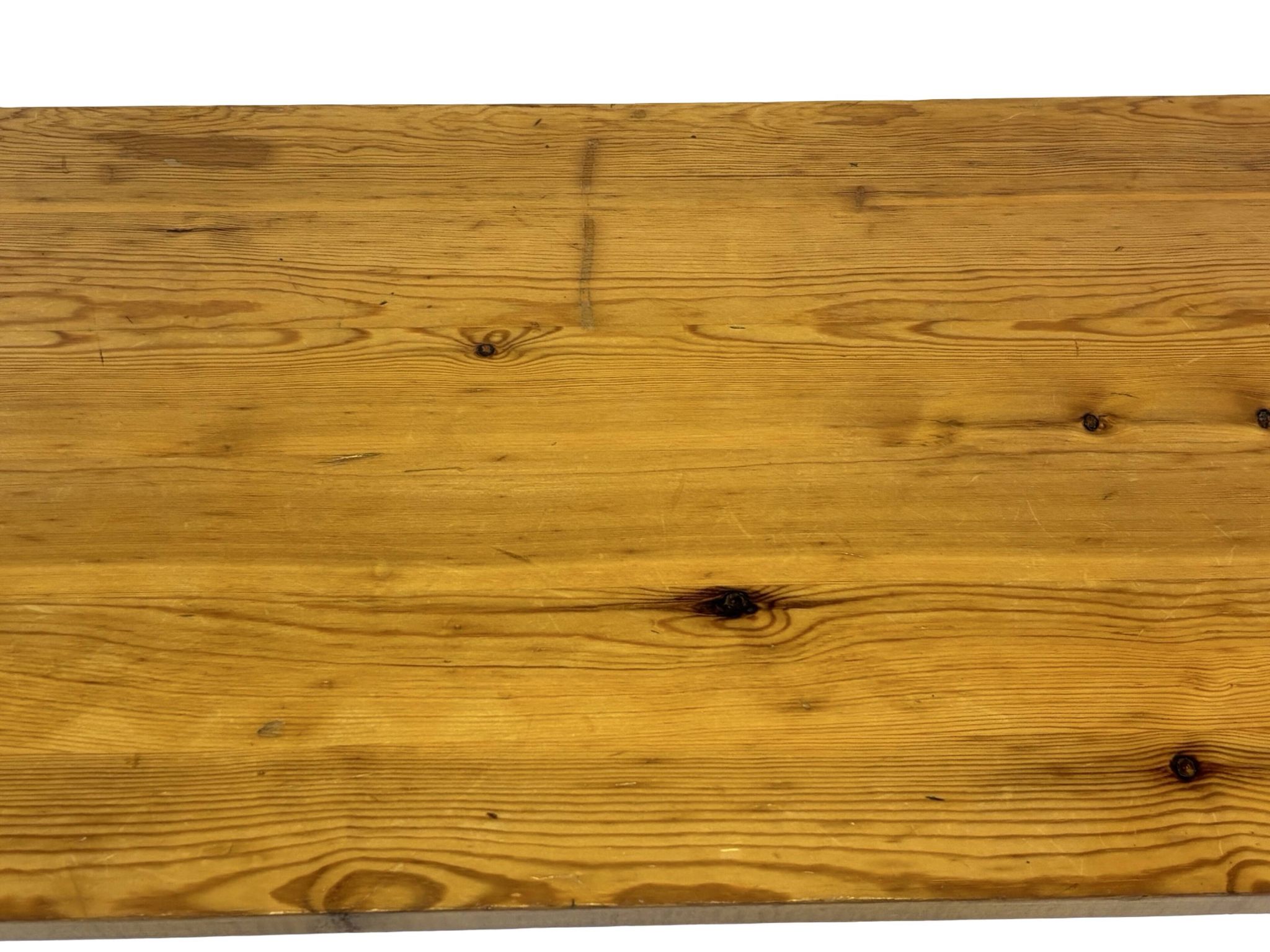 Vintage Scandinavian modern pinewood bench from the 1960's