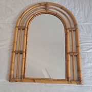Vintage bamboo mirror