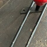 Vintage wooden ball wall coat rack