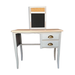 Bureau vintage upcyclé - gris