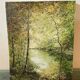 Landscape painting oil on canvas signed