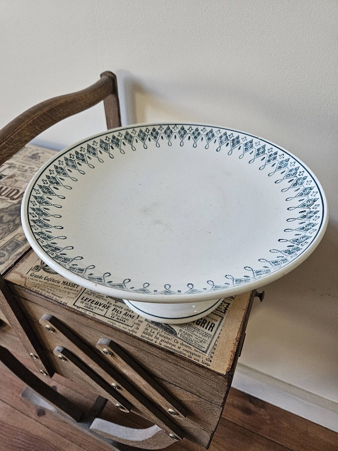 Old St Amand fruit bowl