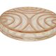 Mid-century modern decorative plate, pink glass, Poland, 1950s.