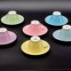6 Midcentury Pastel Porcelain Coffee Cups „Daisy”, Lilien Porzellan, Austri
