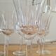 Service of 6 chiseled crystal water glasses