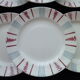 Set de 6 assiettes plates en faience de Sarreguemines  Modèle Neuilly