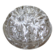 Round flower frog glass 20 holes large format vintage vase
