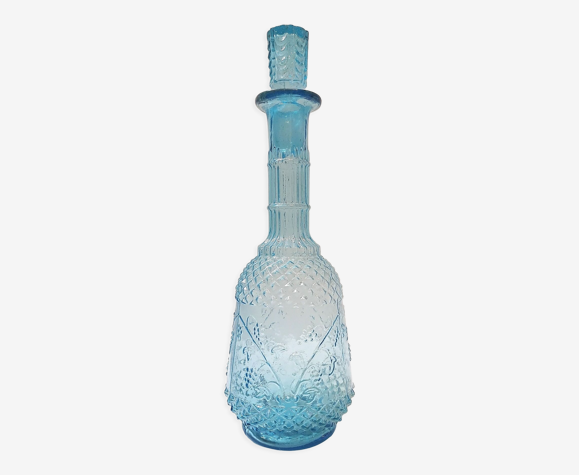 Carafe bleue turquoise vintage