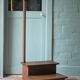 Wooden step stool for vintage library, stepladder, furniture for library, decor