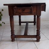 Solid wood table Louis XIII style