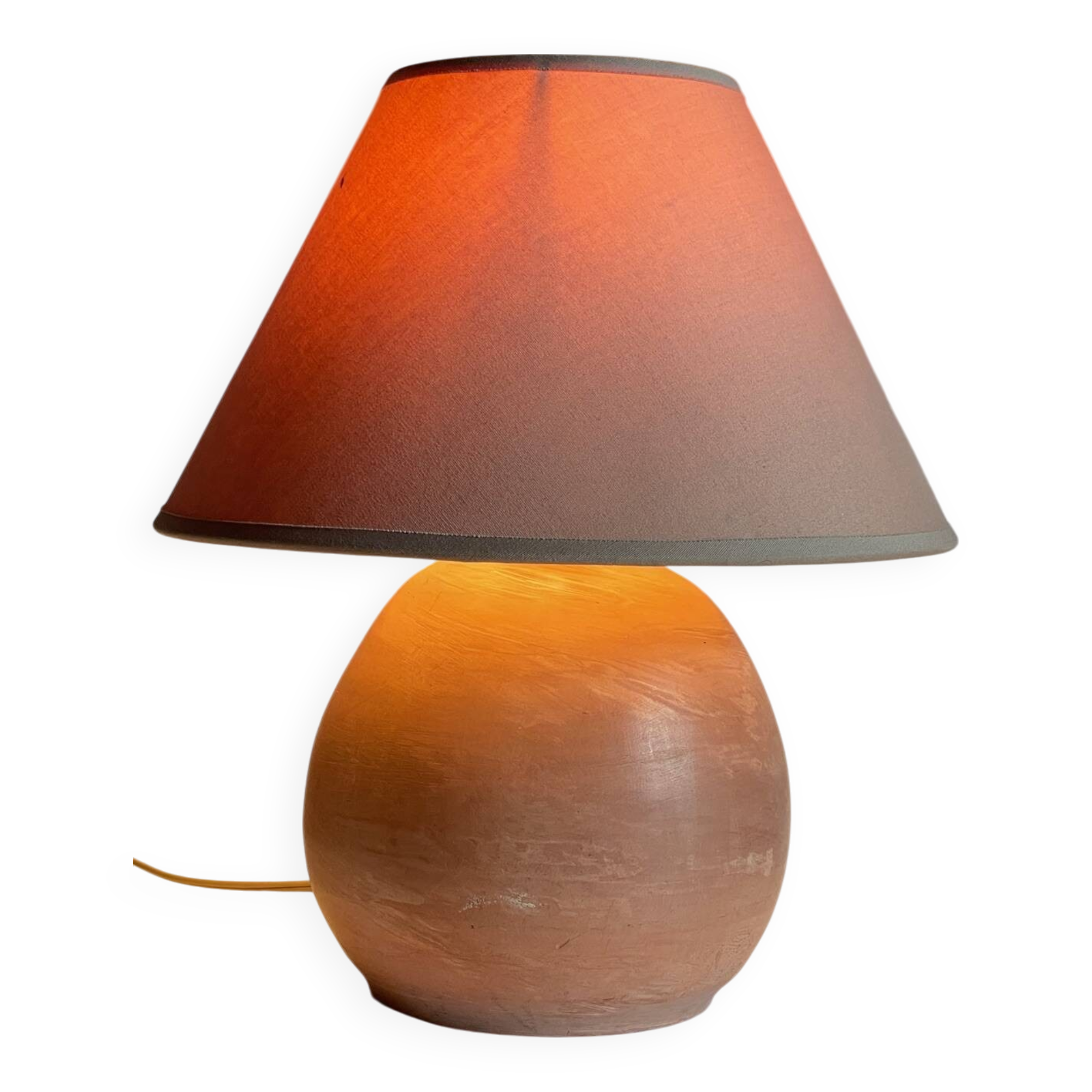 Vintage terracotta handcrafted lamp