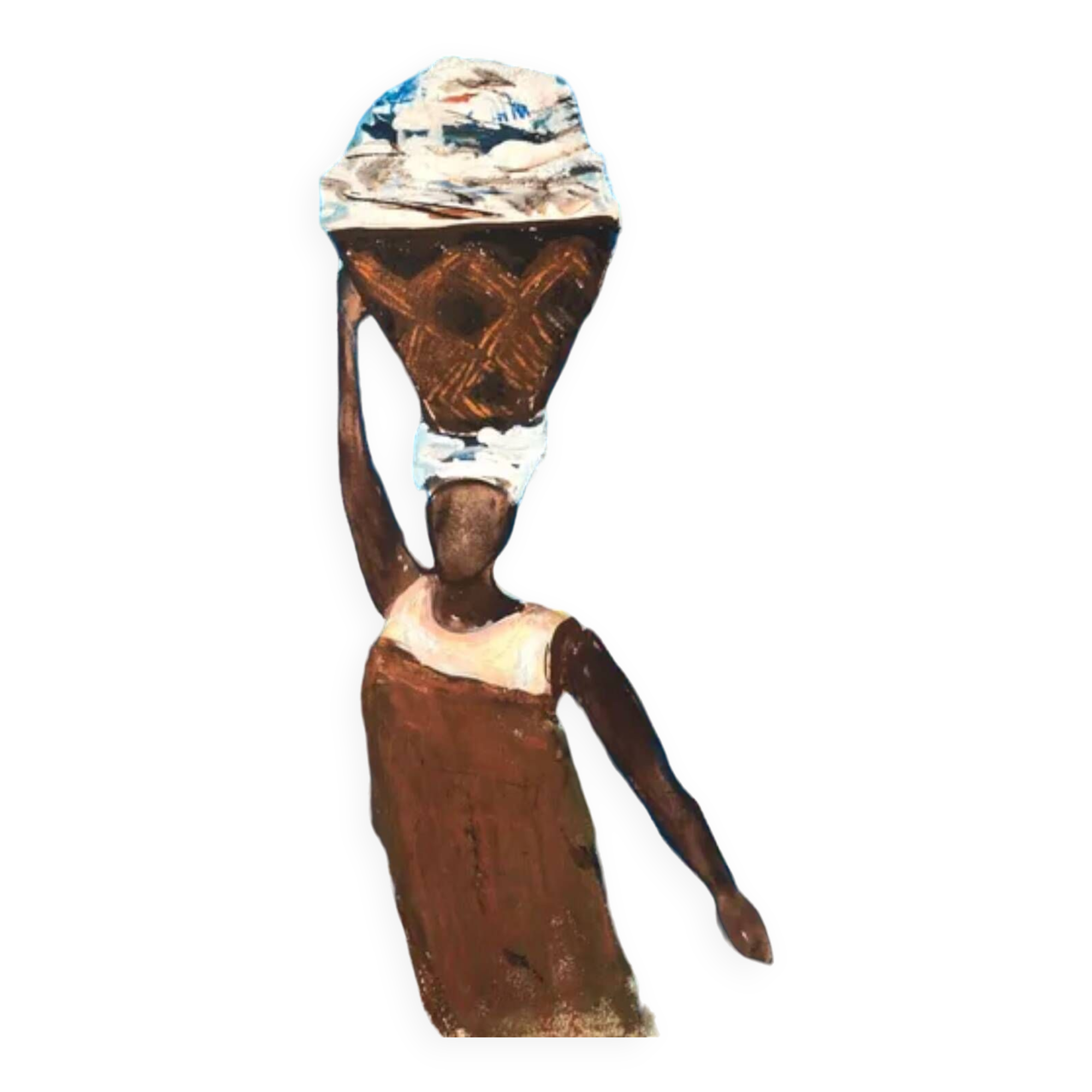 Illustration Woman with basket