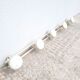 Vintage metal wall coat rack 5p cream
