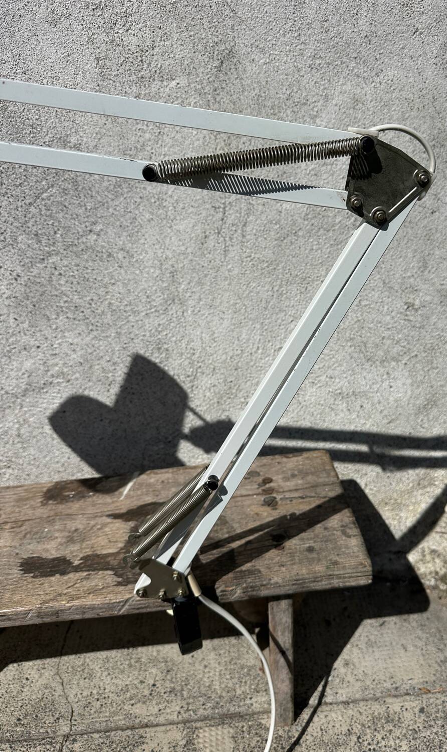 Vintage architect's desk lamp, articulated desk lamp.