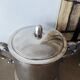 Silver metal ice bucket
