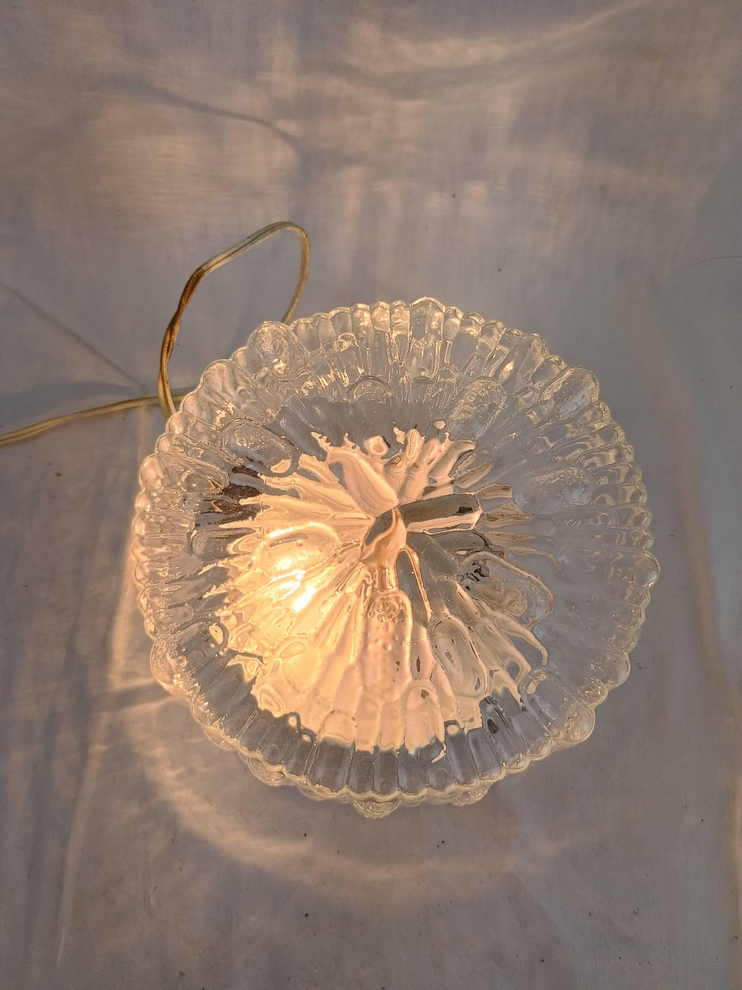 Authentic vintage french ceiling light from the 1960s, pat angem.