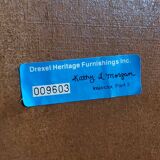 Late 20th Century Vintage Boho Drexel Campaign China Cabinet