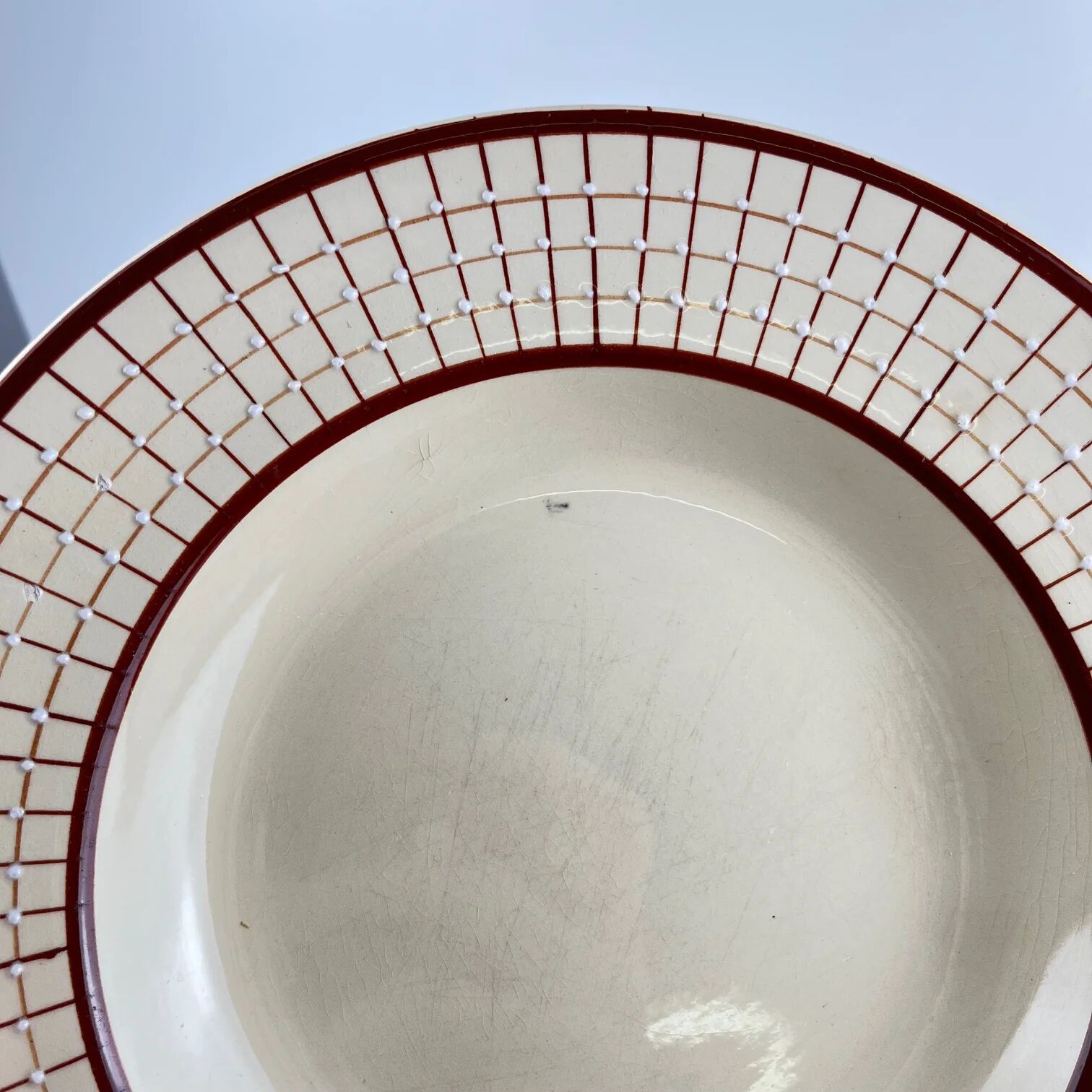 Set of 6 deep plates Longchamp model "Colmar"