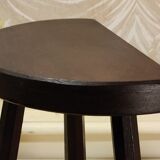 Solid wood tripod stool