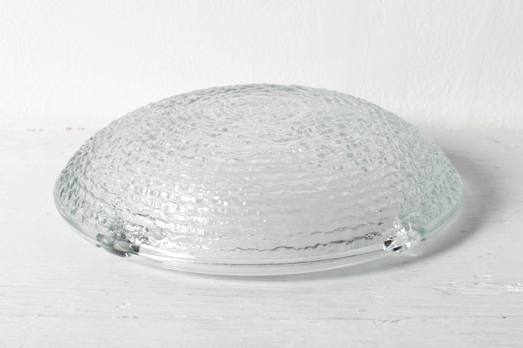 Vintage Clear Glass Henninger Meister Spezial Bier Round Ashtray / Germany