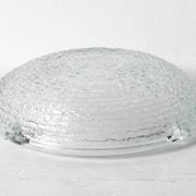 Vintage Clear Glass Henninger Meister Spezial Bier Round Ashtray / Germany